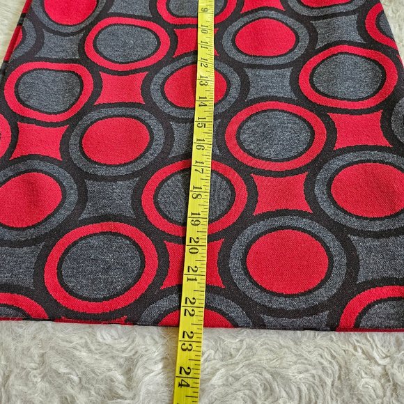 Trisisto Femme Women's Red Bubble Pattern Pull-On Pencil Skirt Size S - Picture 5 of 8
